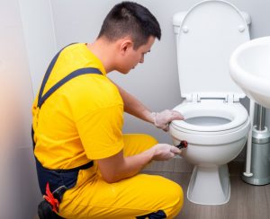 установка унитаза